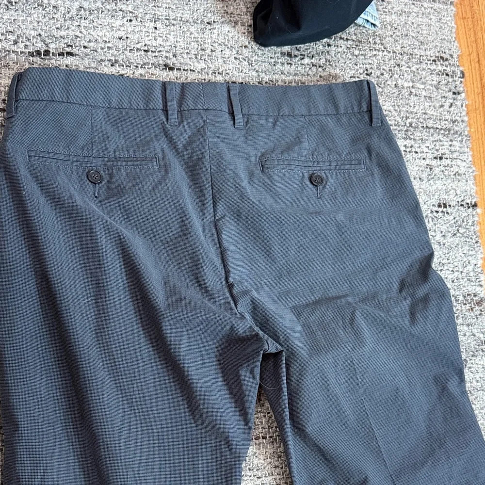Bonobos Dark blue Checkered Dress Thursday Pants 34x30